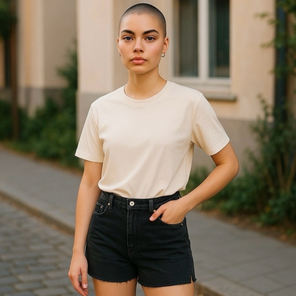 Women’s Zara Black Denim Cut Off Shorts 14